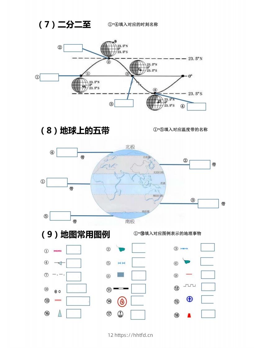 图片[3]-七上地理18个重点图填空训练-领航学科网